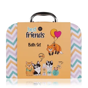 Best Friends" Bath Set in a Suitcase for Kids - Gifts in Cyprus - Case Contents