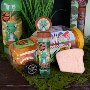 Dinopark Adventure Bath Set in a Car for Boys - Gift in Cyprus Containts Set