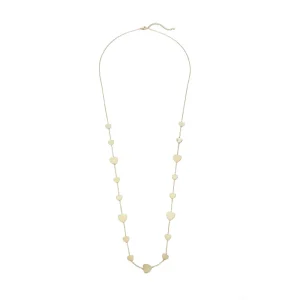 Belle Miss ULLASTINA necklace, fine gold stainless steel long chain (sautoir) with a delicate heart motif. Jewelry gift Cyprus