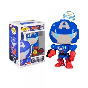 Captain America Mech Strike, Glow In The Dark, Funko PoP! #829 (Exclusive) Cyprus Box