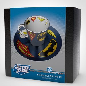 DC Comics Mirror Mug & Plate Set Cyprus