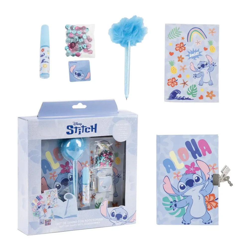 Lilo & Stitch Diary Set Disney - Kids Gifts & Toys in Cyprus Contents
