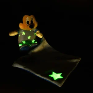 Mickey Mouse Plush Toy & Blanket Set that Glows in the Dark - Glowing in the dark