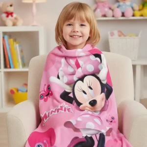 Kids Minnie Mouse Blanket (100x140cm) - Bedding & Gifts in Cyprus - Ideal Gift