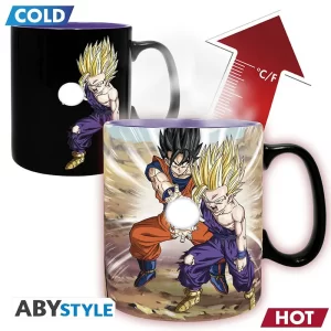 Dragon Ball Gohan and Son Goku VS Cell Heat Change Mug Cyprus Scene