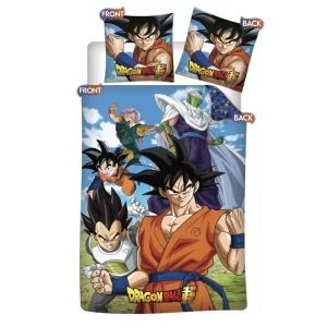 Dragon Balls Z Flannel Duvet Cover, Super Team Cyprus