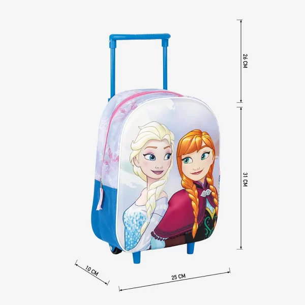 Frozen 3D Backpack With Wheels Toys & Gifts Cyprus Dimensions