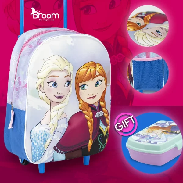 Frozen 3D Backpack With Wheels Trolley School Bag Cyprus Toys & Gifts