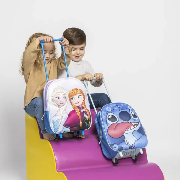 Frozen & Stitch 3D Backpack With Wheels Trolley School Bag Cyprus Toys & Gifts