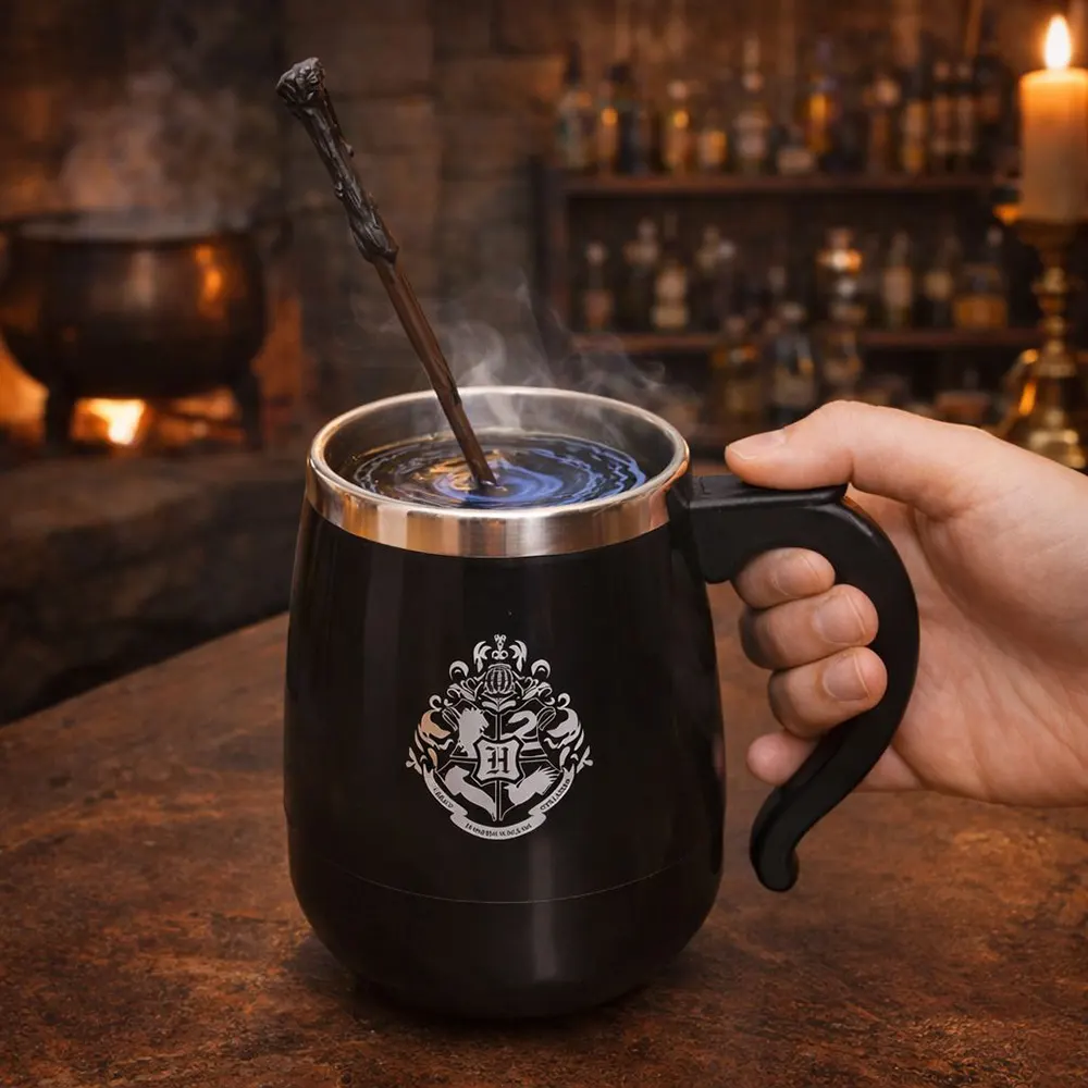 Harry Potter Self Stir Mug Cyprus with Wand Bg