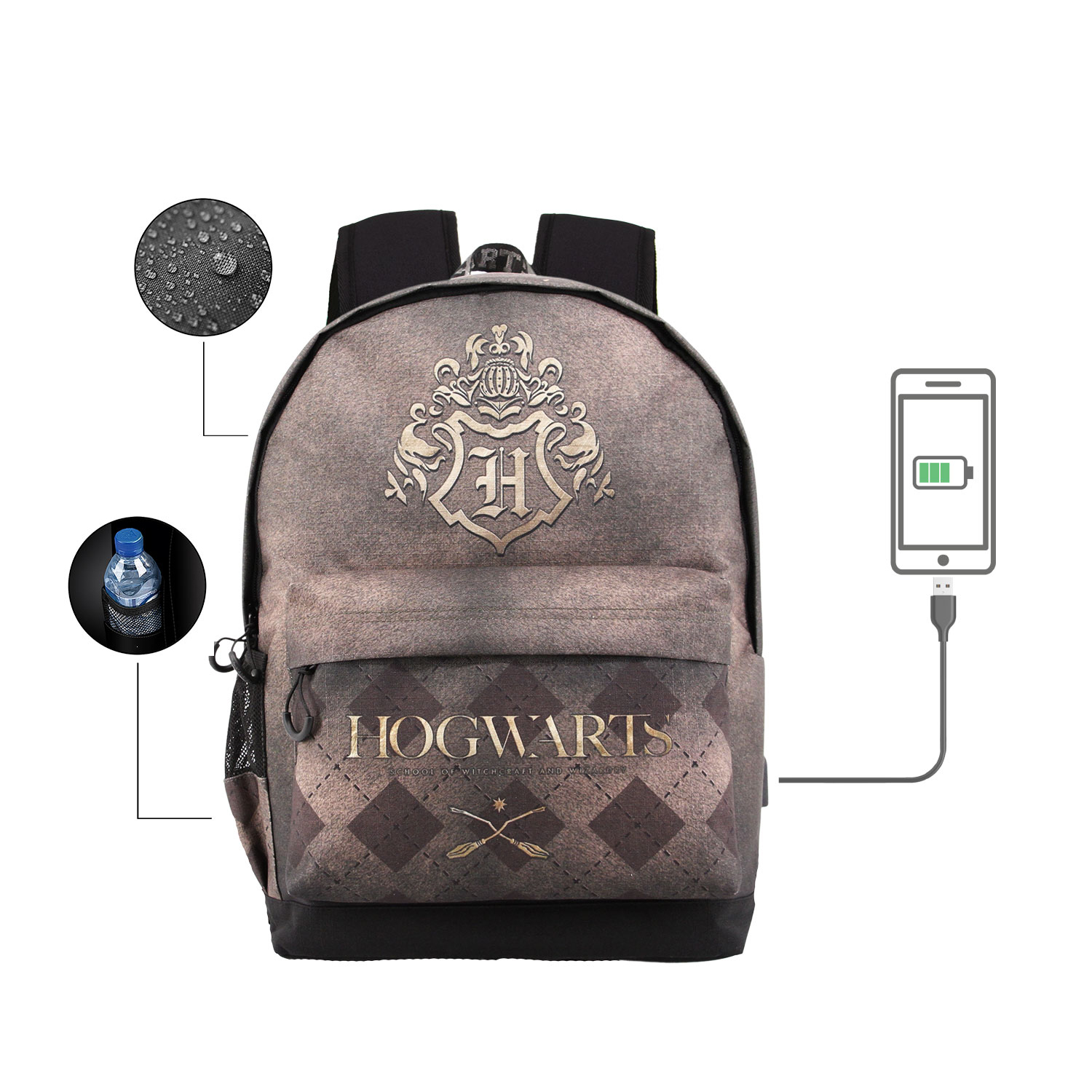 usb port backpack