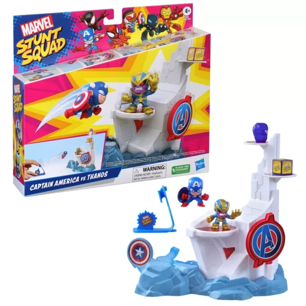 Marvel Stunt Squad Game Captain America and Thanos Tower Toys & Gifts Cyprus