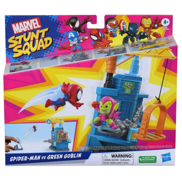 Marvel Stunt Squad Gamer Spiderman Spidey vs Green Goblin Toys and Gifts Cyprus Play Set