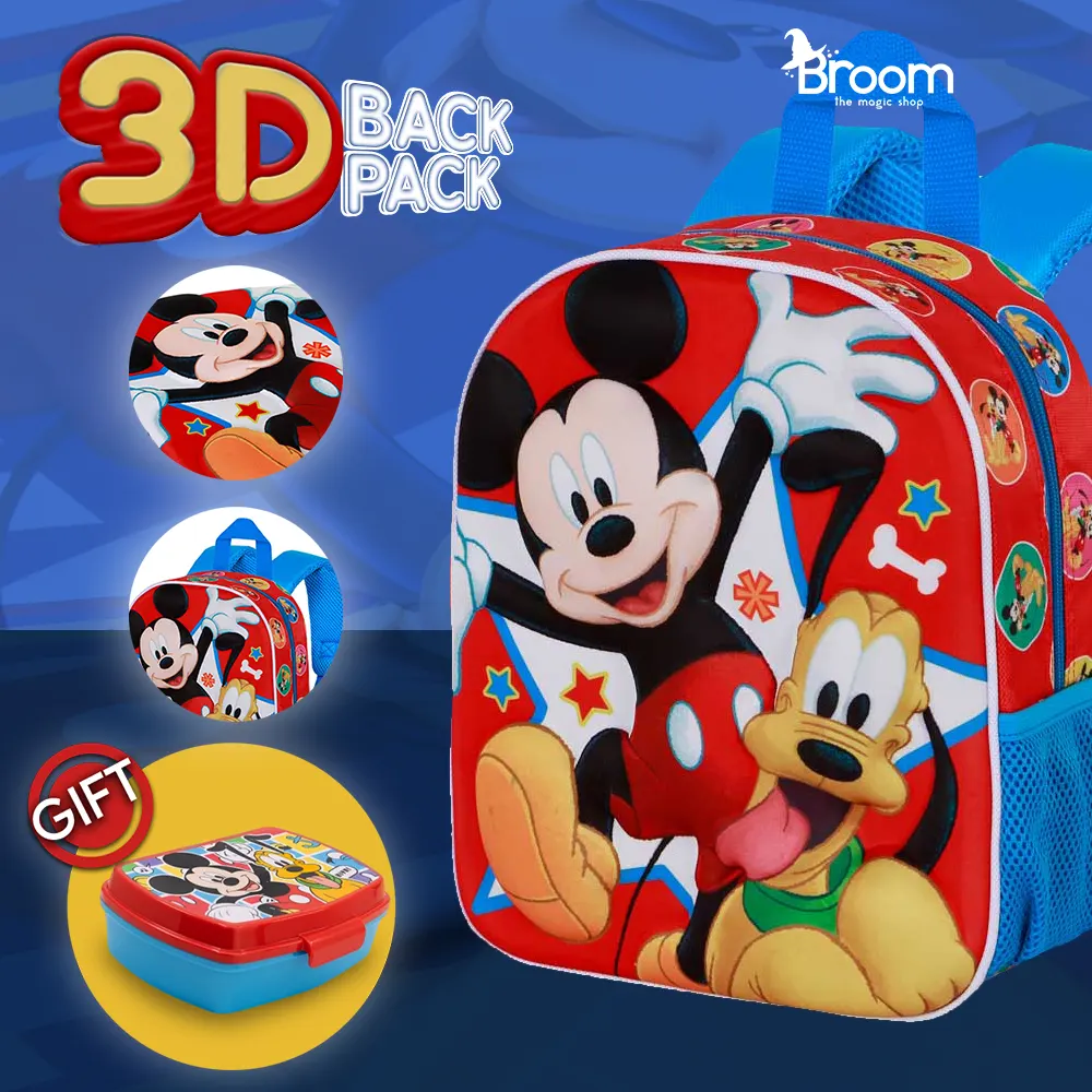 Mickey Mouse 3D backpack Pre School Bag Cyprus Toys & Gifts