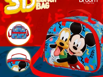 Mickey Mouse 3D Lunch Bag School Disney Kids Cyprus Toys & Gifts