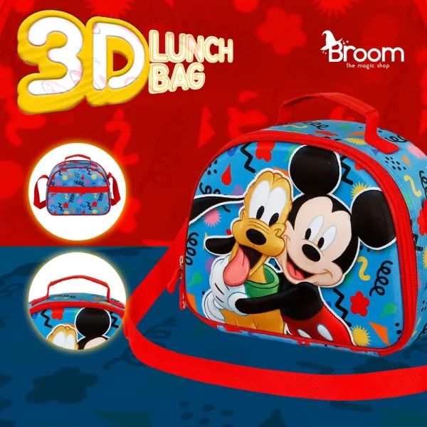 Mickey Mouse 3D Lunch Bag School Disney Kids Cyprus Toys & Gifts Τσάντα Γεύματος Μίκυ Μάους