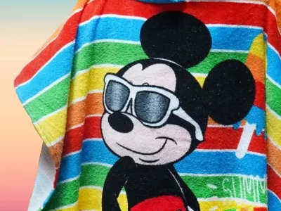 Mickey Mouse Cotton Beach Poncho Kids Towels Summer Cyprus