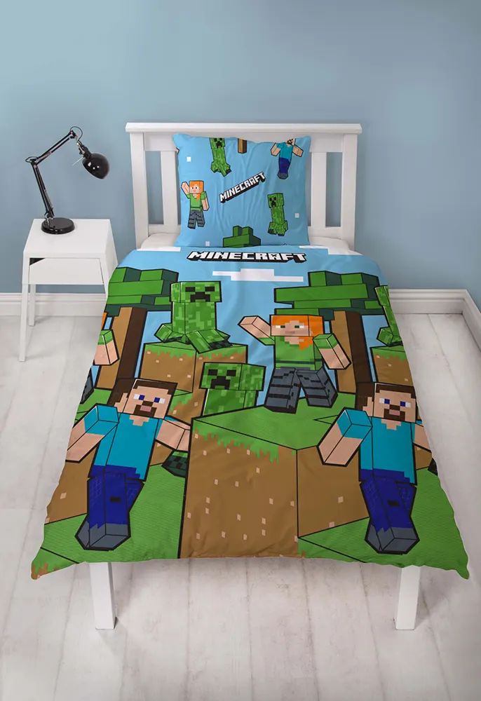 Minecraft Quilt Duvet Cover Cyprus Double Side Gifts