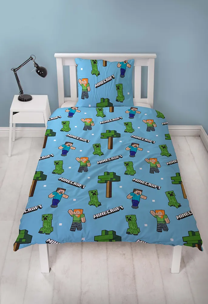 Minecraft Quilt Duvet Cover Cyprus Double Side