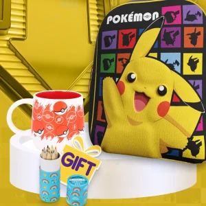Pokemon School set with backpack and mug