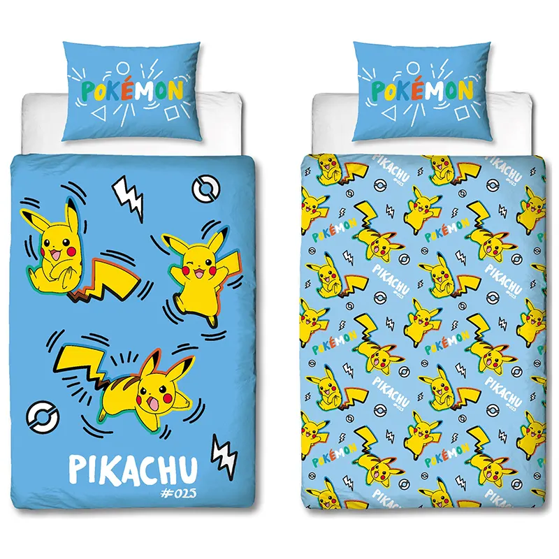 Pokemon Pikachu #025 Double Side Duvet Quilt Cover Cyprus