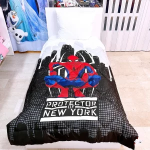 Spider-man Protector Of The New York Winter Duvet Cover Cyprus Quilt Spiderman Σπάιντερμαν Πάπλωμα