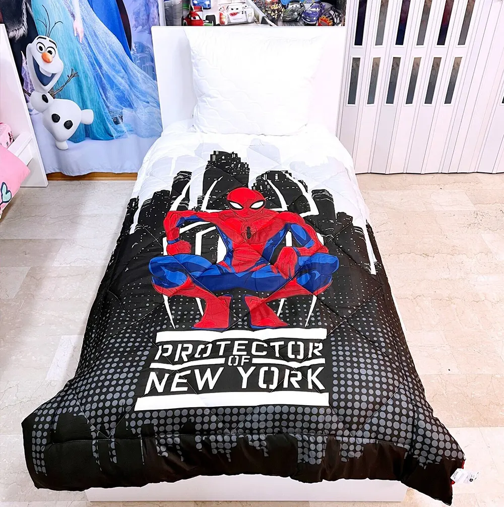 Spider-man Protector Of The New York Winter Duvet Cover Cyprus Quilt Spiderman Σπάιντερμαν Πάπλωμα