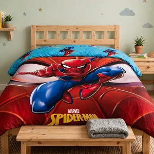 Spiderman Spidey Cuddle Fleece duvet cover 100x150cm official merchandise