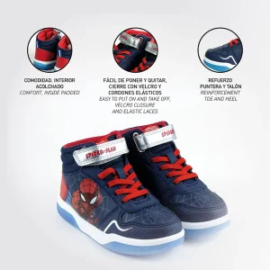 Spiderman Sporty Shoes With Led Lights Sport Kids Marvel Footwear Details Cyprus