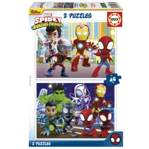 Spidey-&-His-Amazing-Friends-2-x-Puzzles-Marvel-Spider-Man-Toys-&-Gifts-Cyprus