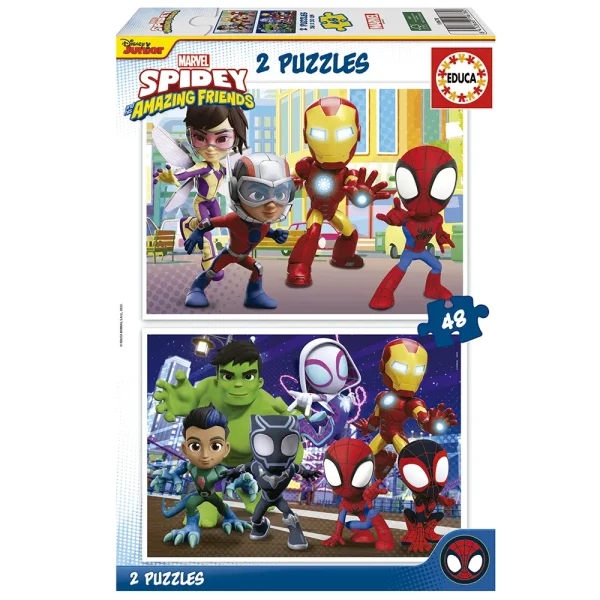 Spidey and his amazing friends 2 x puzzles Spiderman Marvel Toys & Gifts Cyprus