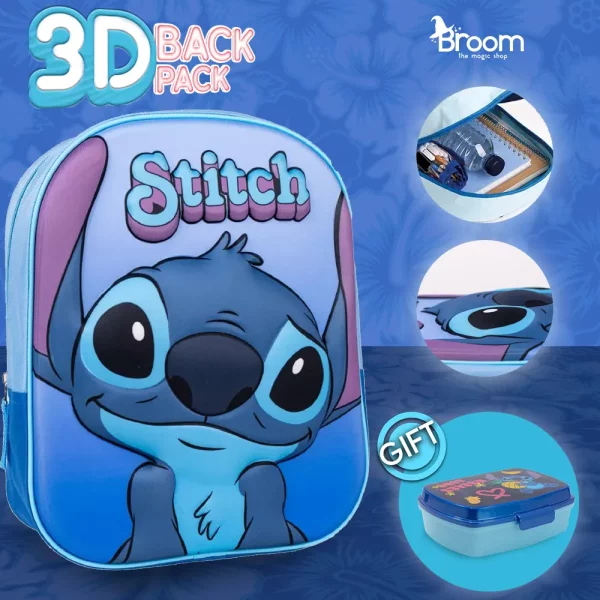 Stitch 3D backpack Pre School Bag Cyprus Toys & Gifts