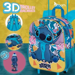 Stitch 3D Backpack With Wheels Trolley School Bag Cyprus Toys & Gifts
