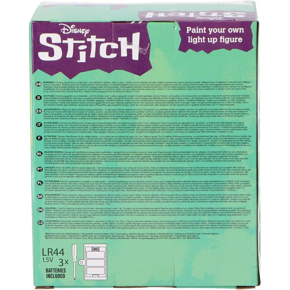 Stitch Lamp Figure Disney - Ideal Gift for Toys in Cyprus White Back Box