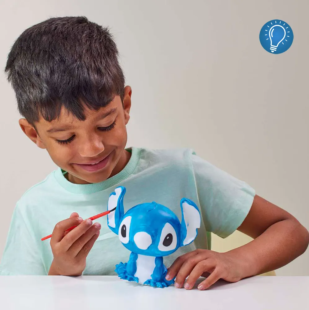 Boy paints Stitch Lamp Figure Disney - Ideal Gift for Toys in Cyprus