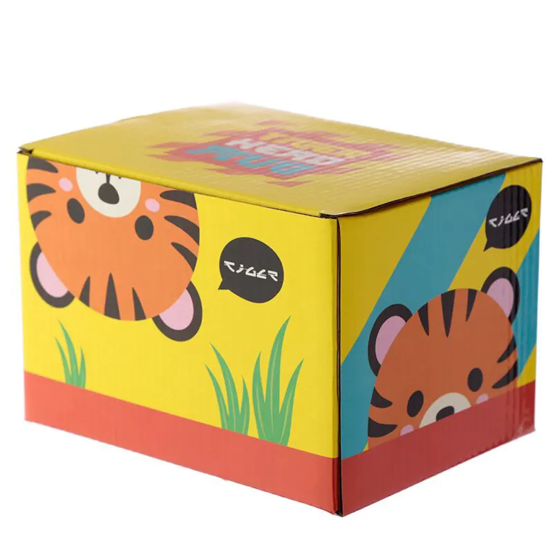 Large collectible tiger ceramic mug for home decor and wild animal enthusiasts.