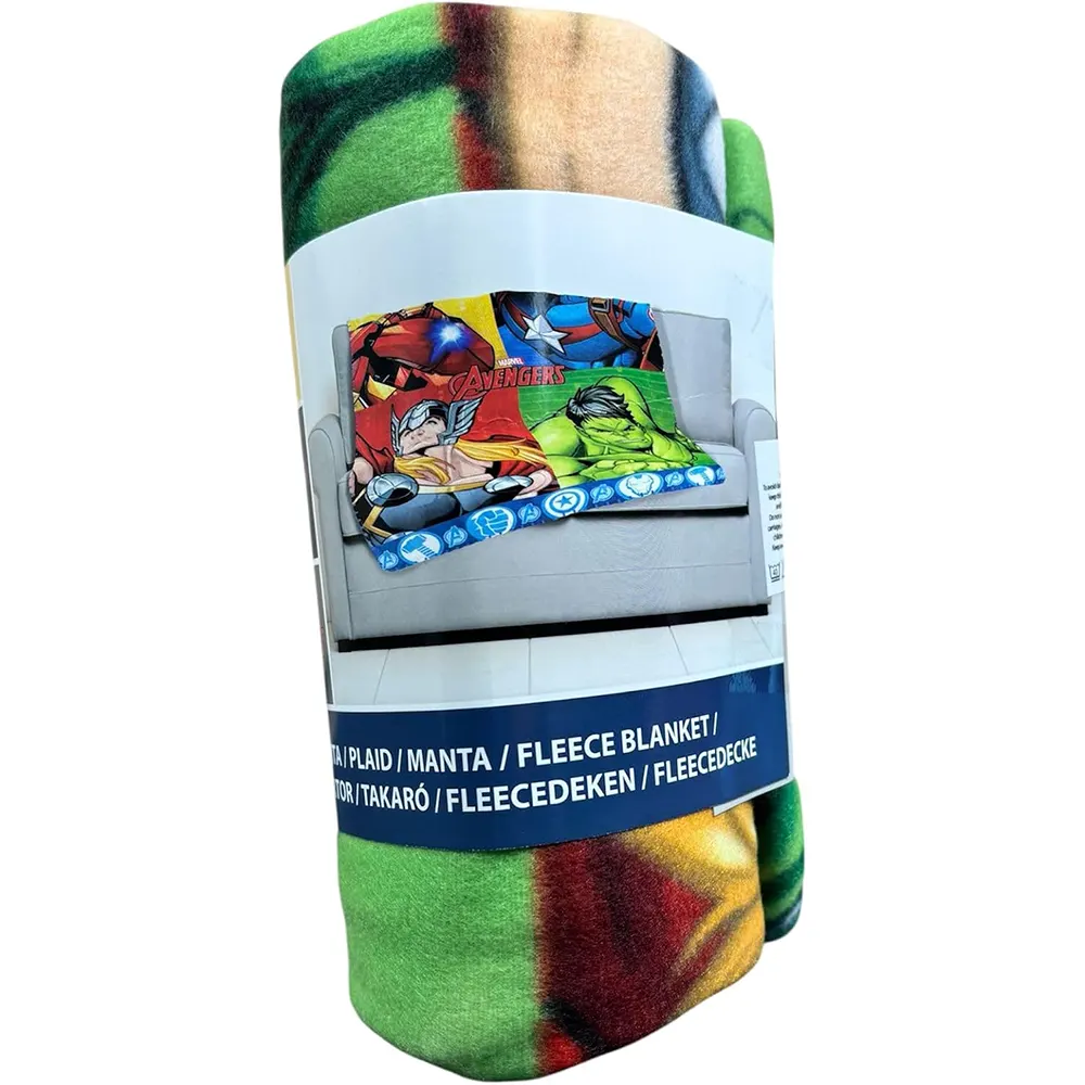 Avengers Hero Force fleece duvet cover 100x140cm official merchandise Cyprus Marvel Blanket Packaging