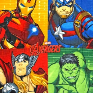 Avengers Hero Force fleece duvet cover 100x140cm official merchandise Cyprus Close Up Picture