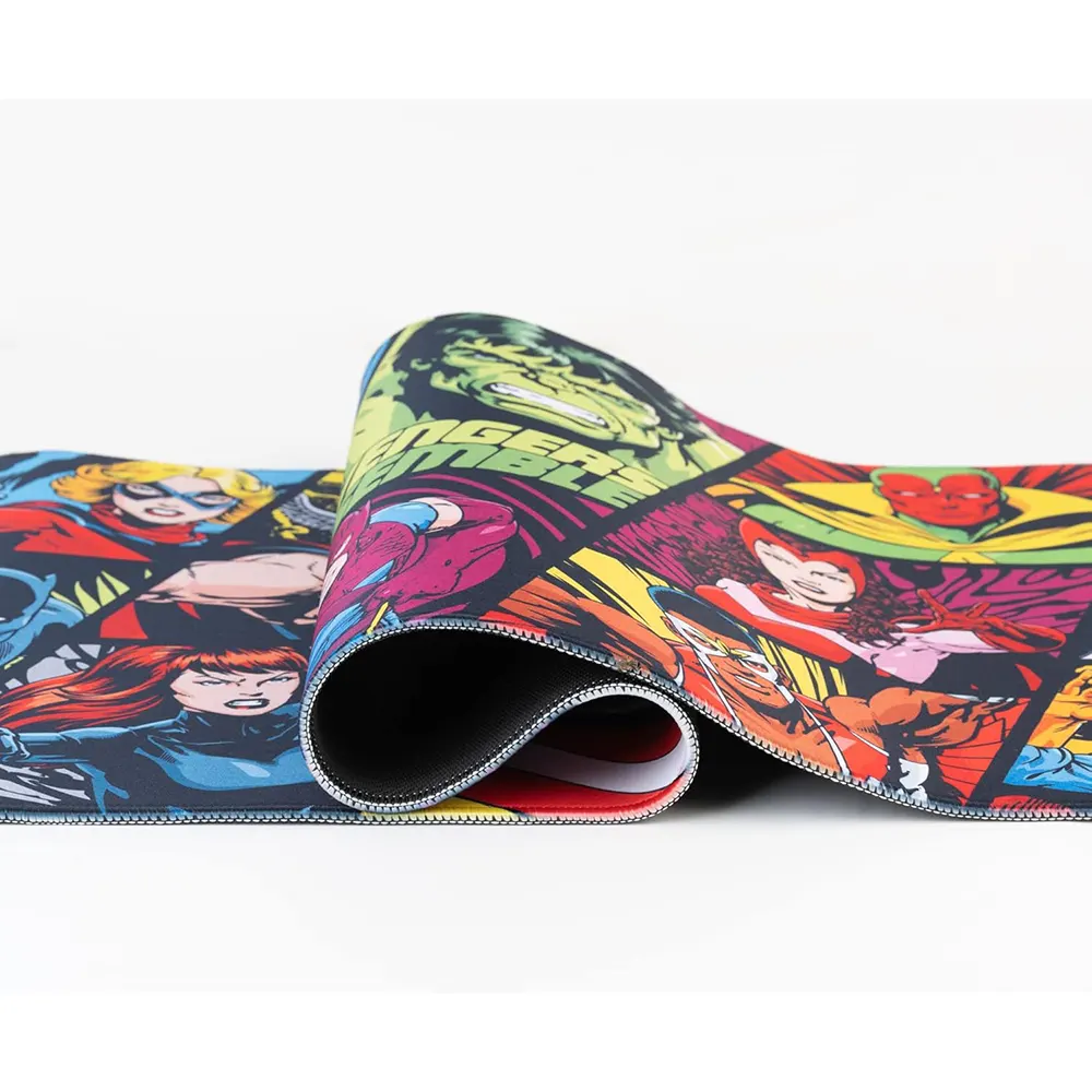 Avengers gaming desk mat waterproof high-density textile, and anti-slip rubber base, Mouse Pad