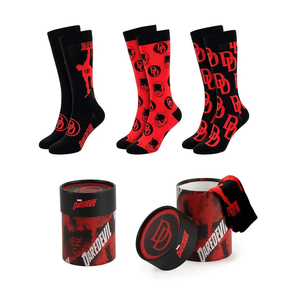 DAREDEVIL Gift Oacj socks 3 pieces official merchandise Cyprus Box & Socks