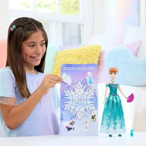 Disney Frozen Spin & Reveal toys, Anna Doll with 10 gifts official merchandise cyprus