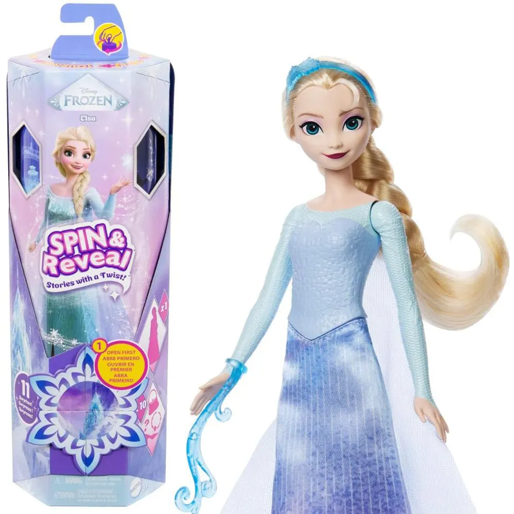 Disney Frozen Spin & Reveal Doll with 10 surprises official merchandise Cyprus Elsa