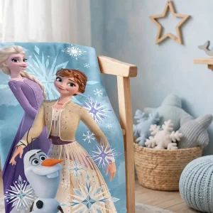 Disney Ice magic Olaf and Sisters fleece duvet cover official merchandise chair