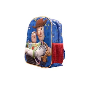 Disney Pixar Toy Story Friends 3D backpack for preschool with Woody and Buzz embossed design, 30x25x10 cm dimensions, Side View