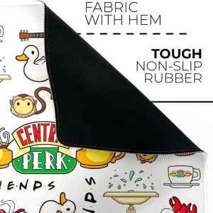Friends Central Perk officially licensed premium desk mat 50x45 cm for office work and gaming, fabric and Rubber