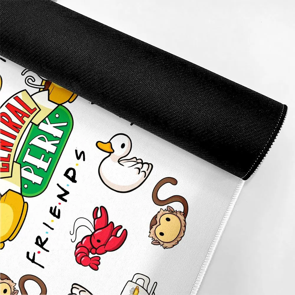 Friends Central Perk officially licensed premium desk mat 50x45 cm for office work and gaming, roll out picture