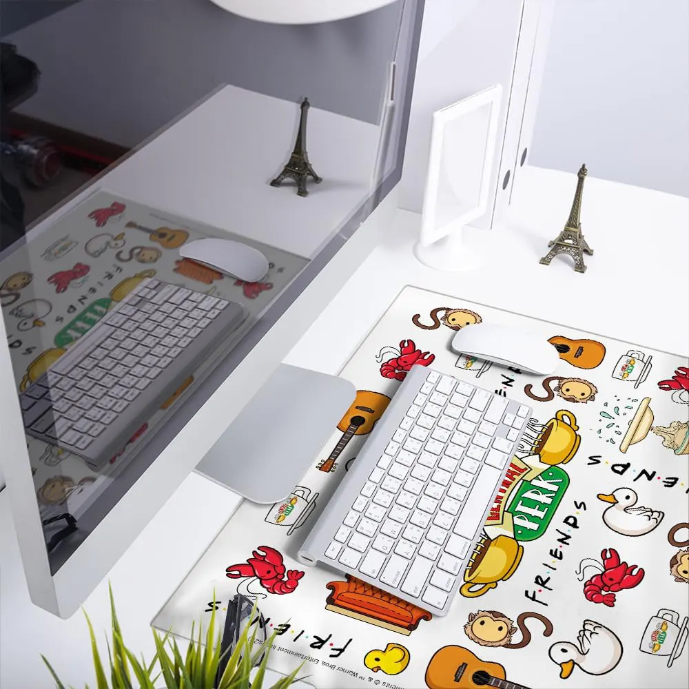 Friends Central Perk officially licensed premium desk mat 50x45 cm for office work and gaming, desktop set up