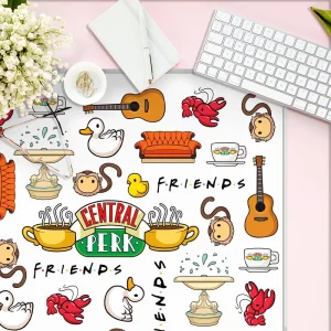 Friends Central Perk officially licensed premium desk mat 50x45 cm for office work and gaming, design