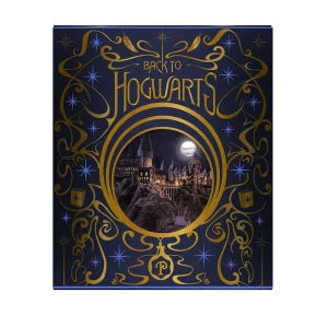 Harry Potter Hogwarts Lantern Light with Gold Accents and Lumos Charm Blue