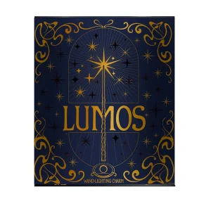 Harry Potter Hogwarts Lantern Light with Gold Accents and Lumos Charm back